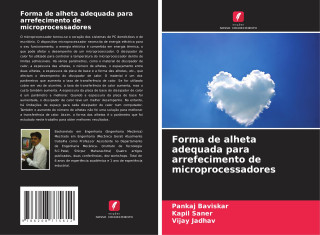 Forma de alheta adequada para arrefecimento de microprocessadores