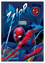 Notatnik z zegarkiem LCD Spiderman SPD7049