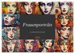 Frauenporträts mit dekonstruktivem Ansatz (Wandkalender 2026 DIN A2 quer), CALVENDO Monatskalender