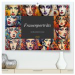 Frauenporträts mit dekonstruktivem Ansatz (hochwertiger Premium Wandkalender 2026 DIN A2 quer), Kunstdruck in Hochglanz