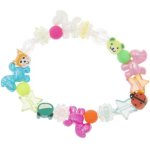 Mini Perlen Armband Set, Tiere, Material für 1 DIY-Armband, 30 cm Band + 21 Perlen