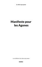 MANIFESTE POUR AGONES