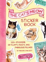 CATS MEOW STICKER BK