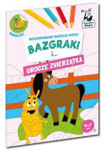 Bazgraki i urocze zwierzątka. Kolorowanie według kodu. Kapitan Nauka. Bazgraki