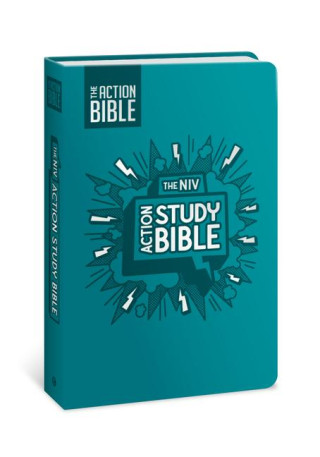 The NIV Action Study Bible, Leathersoft, Aqua, Full Color (Sergio Cariello)(Twarda)