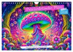 Psychedelische Pilze - Die bunte Welt der magischen Pilze (Wandkalender 2026 DIN A4 quer), CALVENDO Monatskalender