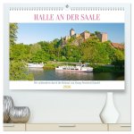 Halle an der Saale. Wir schlendern durch die Heimat von Georg Friedrich Händel (hochwertiger Premium Wandkalender 2026 DIN A2 quer), Kunstdruck in Hoc