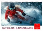 Kufen, Ski & Snowboard (Wandkalender 2026 DIN A4 quer), CALVENDO Monatskalender