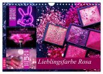 Lieblingsfarbe Rosa - mit coolen Sprüchen (Wandkalender 2026 DIN A4 quer), CALVENDO Monatskalender