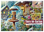 Tiere im Garten - Tierische Begegnungen in der grünen Oase (Wandkalender 2026 DIN A4 quer), CALVENDO Monatskalender