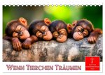 Wenn Tierchen träumen (Tischkalender 2026 DIN A5 quer), CALVENDO Monatskalender