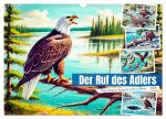 Der Ruf des Adlers - Majestätischer König der Lüfte in Aktion (Wandkalender 2026 DIN A3 quer), CALVENDO Monatskalender