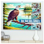 Der Ruf des Adlers - Majestätischer König der Lüfte in Aktion (hochwertiger Premium Wandkalender 2026 DIN A2 quer), Kunstdruck in Hochglanz