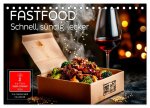 Fastfood - schnell, sündig, lecker (Tischkalender 2026 DIN A5 quer), CALVENDO Monatskalender