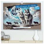 Die Eleganz der Wölfe - Mythische Begegnungen in der Natur (hochwertiger Premium Wandkalender 2026 DIN A2 quer), Kunstdruck in Hochglanz