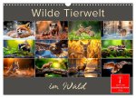 Wilde Tierwelt im Wald (Wandkalender 2026 DIN A3 quer), CALVENDO Monatskalender