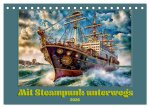 Mit Steampunk unterwegs (Tischkalender 2026 DIN A5 quer), CALVENDO Monatskalender