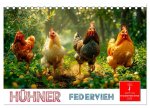 Hühner Federvieh (Tischkalender 2026 DIN A5 quer), CALVENDO Monatskalender