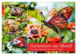 Gartentiere aus Metall - Upcycling-Dekoideen für kreative Gärten (Wandkalender 2026 DIN A2 quer), CALVENDO Monatskalender
