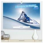Hotspots im Wallis - Schweiz (hochwertiger Premium Wandkalender 2026 DIN A2 quer), Kunstdruck in Hochglanz