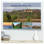Herrliches Arno Tal - Wanderurlaub in der Toskana (hochwertiger Premium Wandkalender 2026 DIN A2 quer), Kunstdruck in Hochglanz