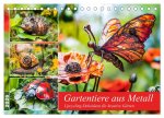 Gartentiere aus Metall - Upcycling-Dekoideen für kreative Gärten (Tischkalender 2026 DIN A5 quer), CALVENDO Monatskalender