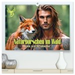 Naturburschen im Wald - Muskeln, Tattoos und Waldbewohner (hochwertiger Premium Wandkalender 2026 DIN A2 quer), Kunstdruck in Hochglanz