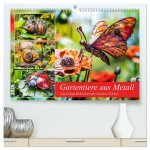 Gartentiere aus Metall - Upcycling-Dekoideen für kreative Gärten (hochwertiger Premium Wandkalender 2026 DIN A2 quer), Kunstdruck in Hochglanz