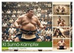 KI Sumo-Kämpfer Im Ring der Giganten (Wandkalender 2026 DIN A2 quer), CALVENDO Monatskalender
