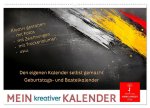 Mein kreativer Kalender (Wandkalender 2026 DIN A2 quer), CALVENDO Monatskalender