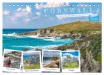 Cornwall - Malerische Landschaften mit grandiosen Küsten (Tischkalender 2026 DIN A5 quer), CALVENDO Monatskalender