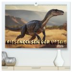 Riesenechsen der Urzeit (hochwertiger Premium Wandkalender 2026 DIN A2 quer), Kunstdruck in Hochglanz