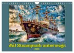 Mit Steampunk unterwegs (Wandkalender 2026 DIN A4 quer), CALVENDO Monatskalender