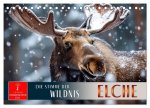 Elche - die Stimme der Wildnis (Tischkalender 2026 DIN A5 quer), CALVENDO Monatskalender