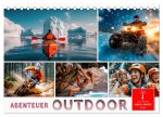 Abenteuer Outdoor (Tischkalender 2026 DIN A5 quer), CALVENDO Monatskalender