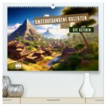 Untergegangene Kulturen - die Azteken (hochwertiger Premium Wandkalender 2026 DIN A2 quer), Kunstdruck in Hochglanz