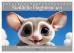 Niedliche Flughörnchen - Sugar Glider Jahresreise (Tischkalender 2026 DIN A5 quer), CALVENDO Monatskalender