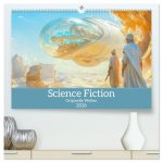 Science Fiction - Originelle Welten (hochwertiger Premium Wandkalender 2026 DIN A2 quer), Kunstdruck in Hochglanz