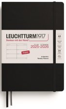Weekly Planner 2026 Medium (A5) 18 Months Black