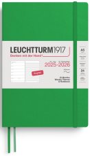 Weekly Planner & Notebook 2026 Medium (A5) 18 Months Spring Leaf