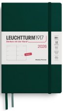 Weekly Planner 2026 Paperback (B6+) Forest Green