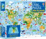 Atlas du monde - Coffrets livre et puzzle (300 pièces) - dès 7 ans