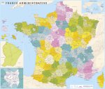 FRANCE ADMINISTRATIVE PLASTIFIEE NOUVELLES REGIONS