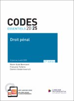 Code essentiel - Droit pénal 2025 - À jour au 1er août 2025