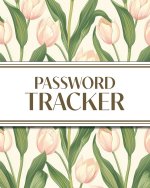XL Large Print Password Tracker (Pink Tulips)