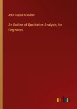 An Outline of Qualitative Analysis, for Beginners