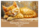 Tierische Träumer - Sanft ruhend (Wandkalender 2026 DIN A4 quer), CALVENDO Monatskalender