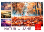Natur im Jahr (Wandkalender 2026 DIN A4 quer), CALVENDO Monatskalender