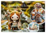 Zauberhafte Wikinger - Nordische Mythologie aus Häkel- und Strickwolle (Wandkalender 2026 DIN A4 quer), CALVENDO Monatskalender