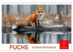Fuchs - schöne Momente (Wandkalender 2026 DIN A4 quer), CALVENDO Monatskalender